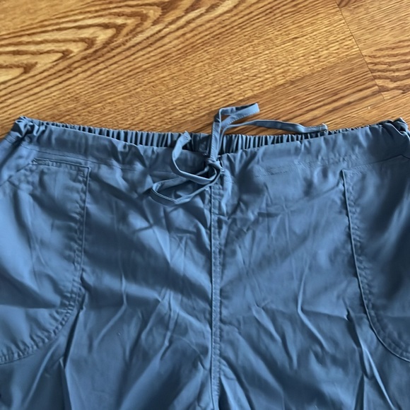 Scrub star, woman’s drawstring, scrub pants, dark gray and color, - Picture 3 of 4